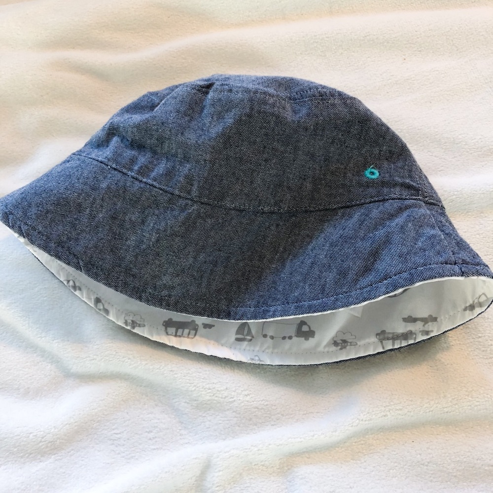 Denim Baby bucket hat, size 0-6months